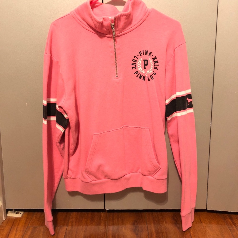 Pink Victoria’s Secret quarter zip